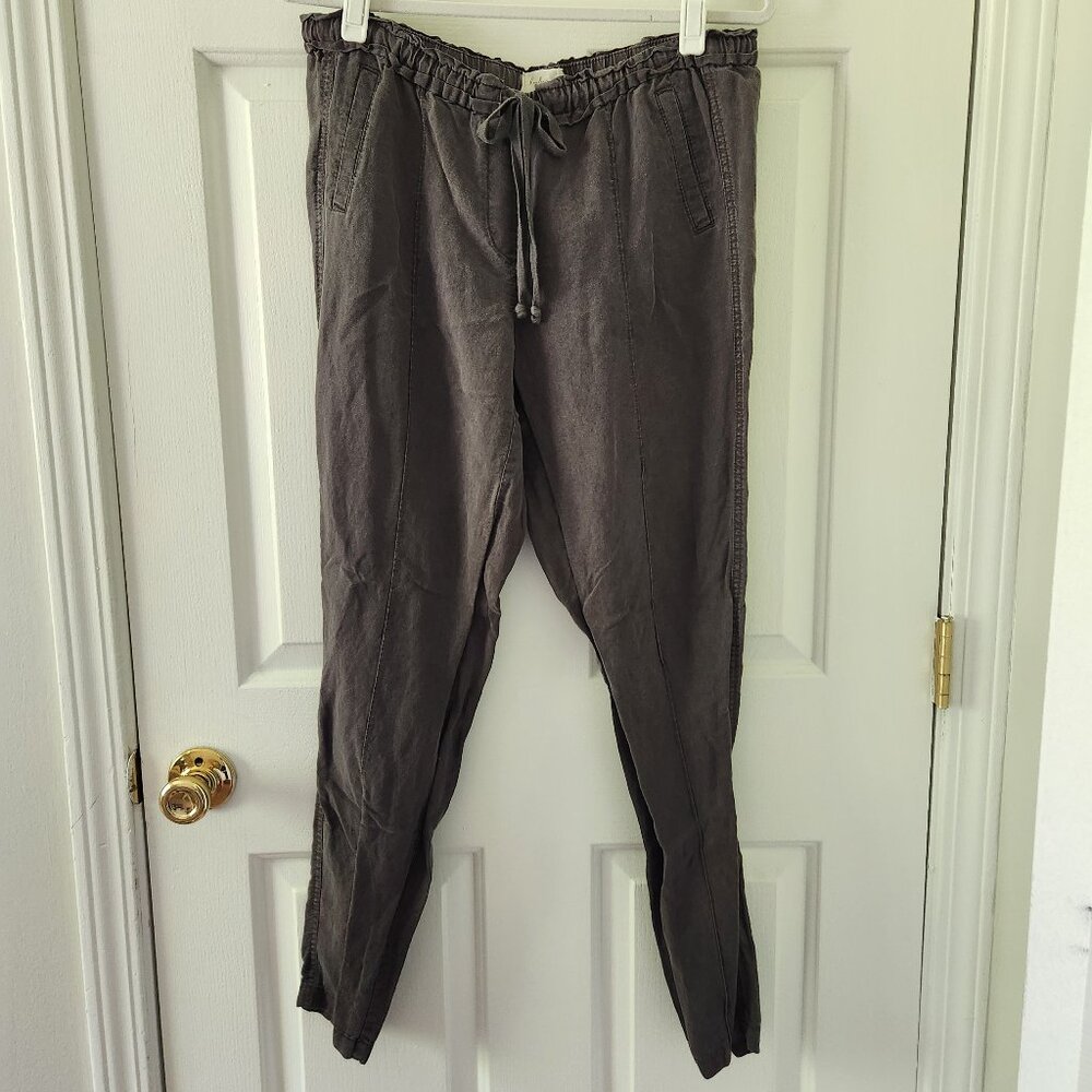 LOFT Lou & Grey Linen Blend Drawstring Skinny Casual Pants Joggers - Size 4